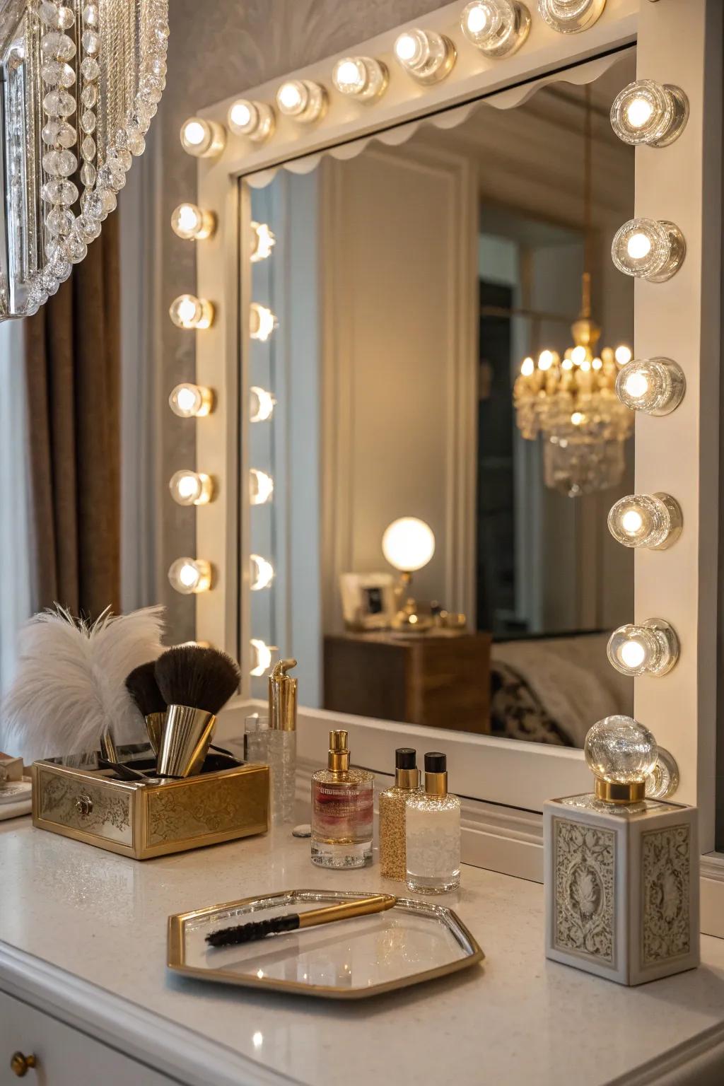 Illuminate your area with glamorous lighting fixtures.
