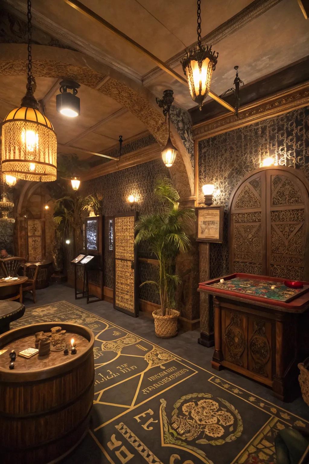 Set off on an exhilarating adventure in your home with a themed enigma room.