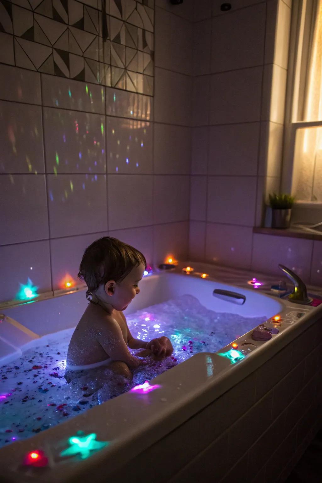 A luminescent soak transforms routine into a mystical escapade.