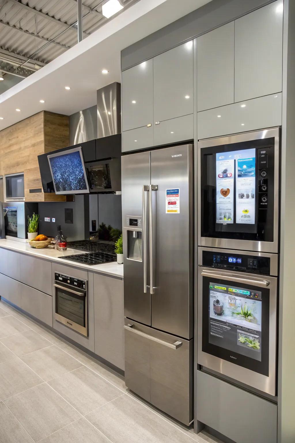Advanced technological elements enhance convenience and novelty throughout your cooking area.