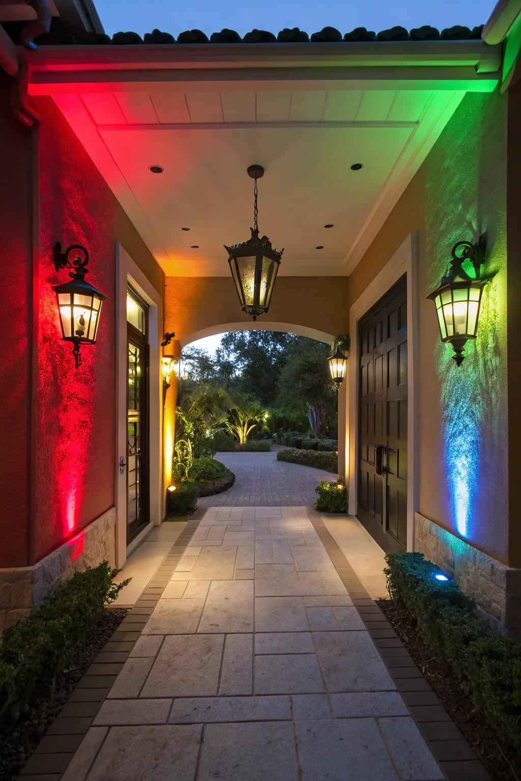 Bold colors make a striking entrance.