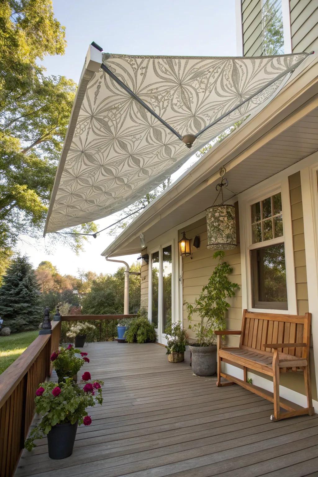 Foldable origami shelters extend artful flexibility.