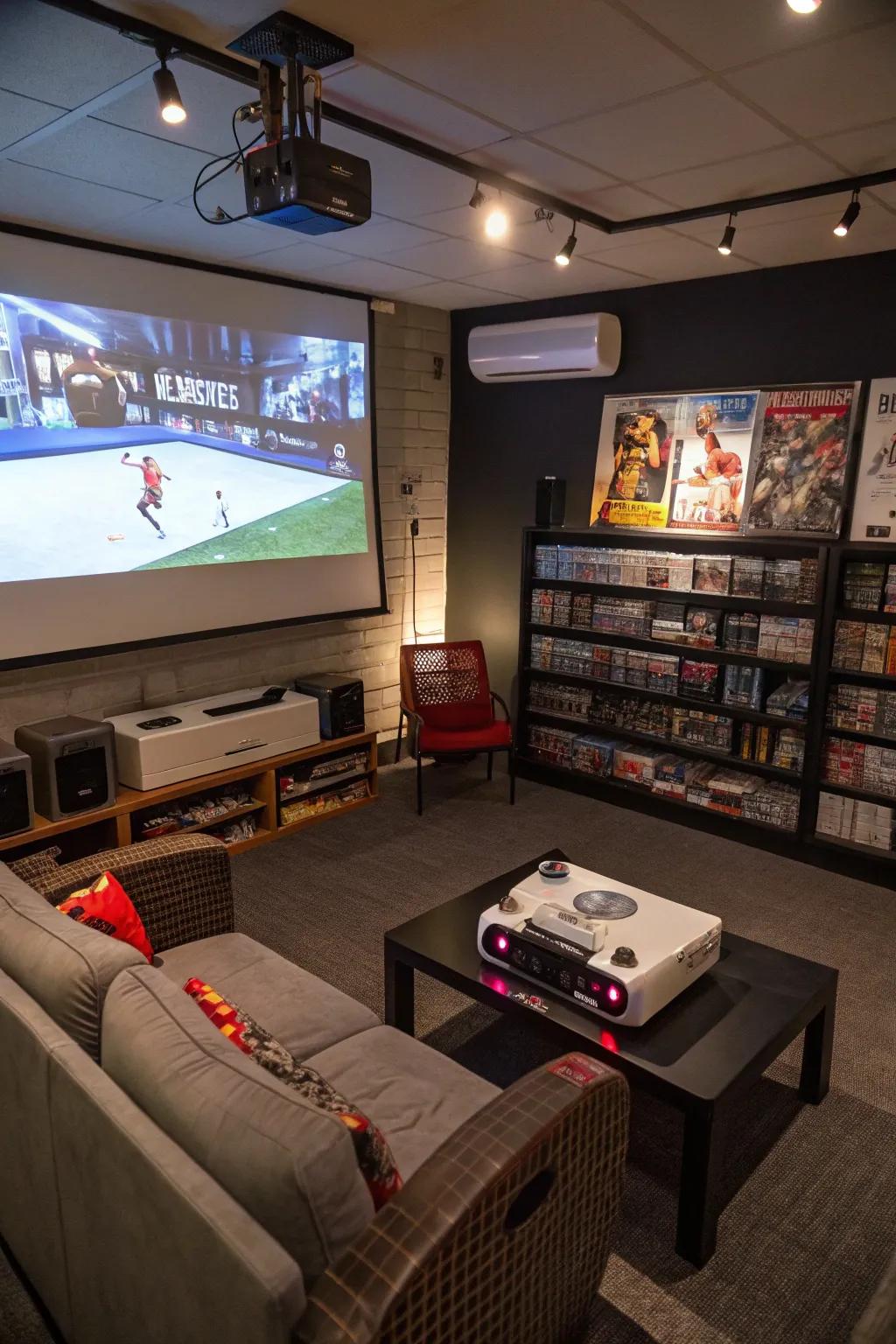 Projectors convert your wall into a gaming cinema.