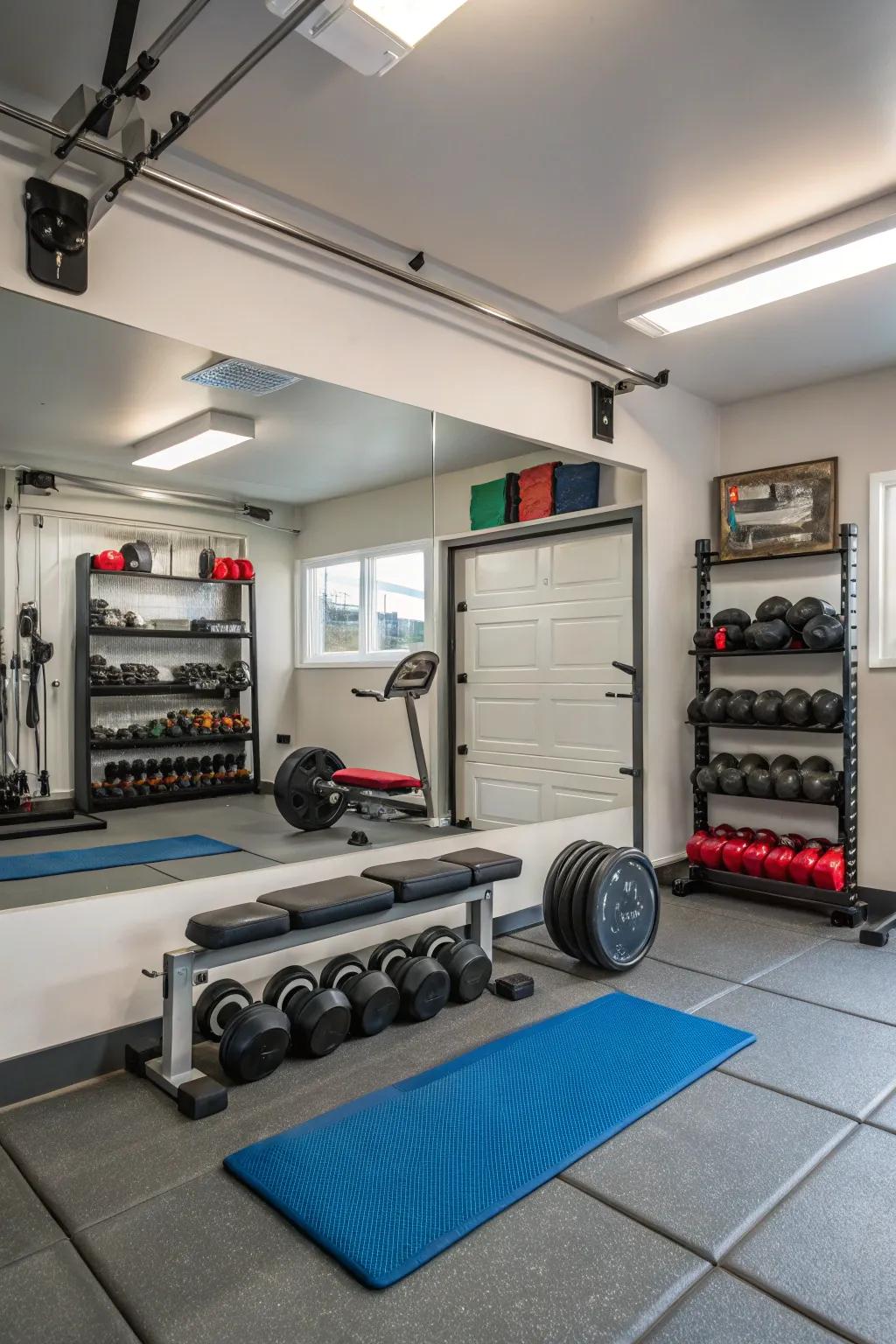 A personal gym can keep you fit and focused on your health goals.