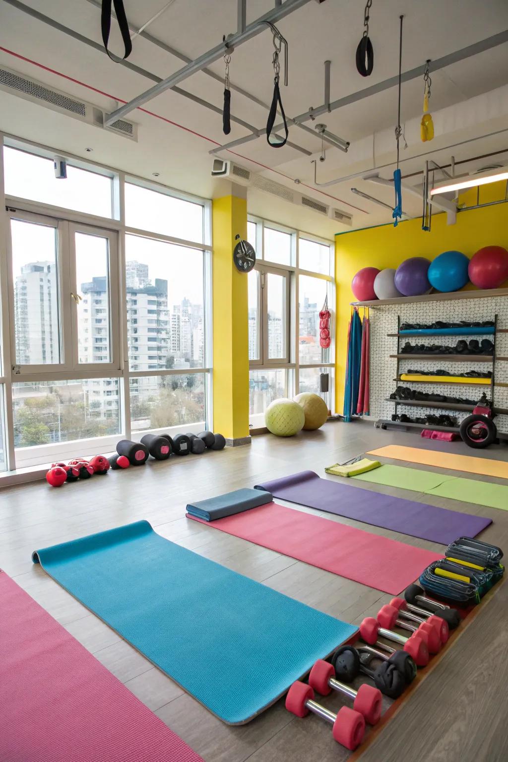 An exercise seminar token proffering a dynamic and active adventure.