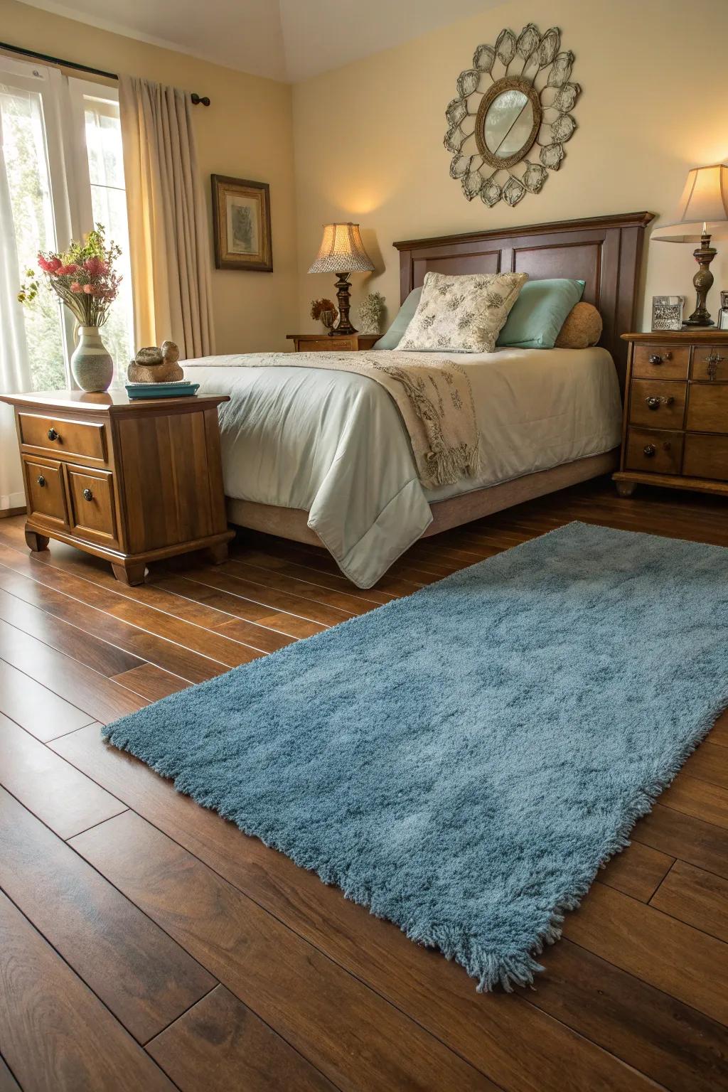 Area coverings contribute comfort and style beneath your feet.