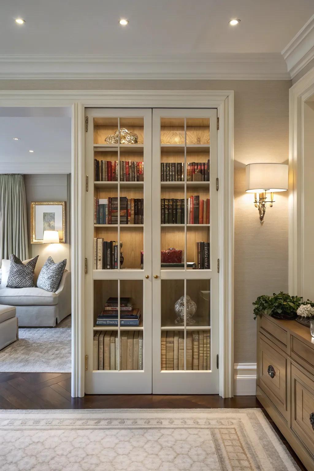 Glass panels provide elegance and protection