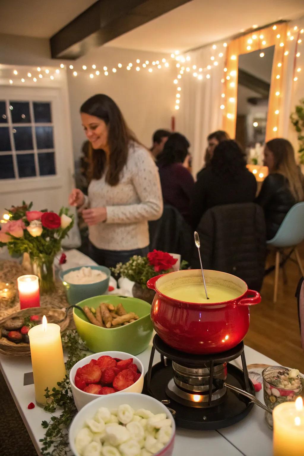 An entertaining internal event featuring a miniature melting pot station.