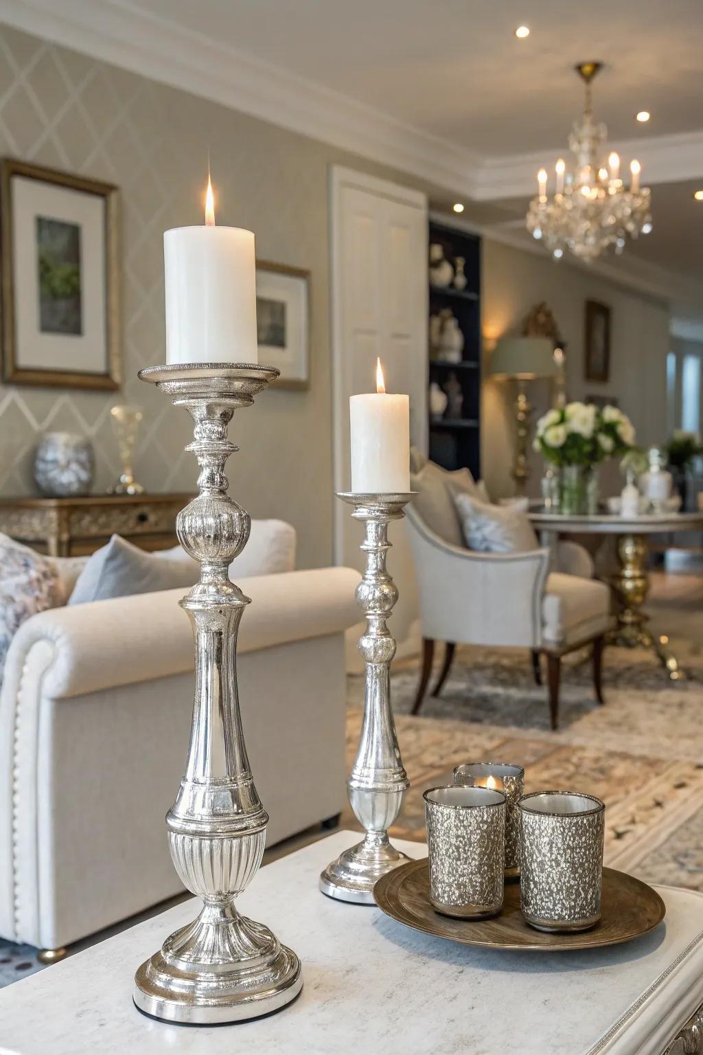 Metallics bring a subtle yet sophisticated shine.