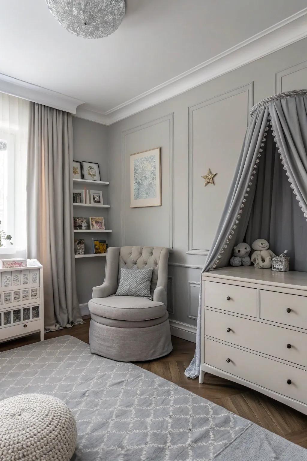 Elegant stone hues provide a timeless and versatile backdrop.