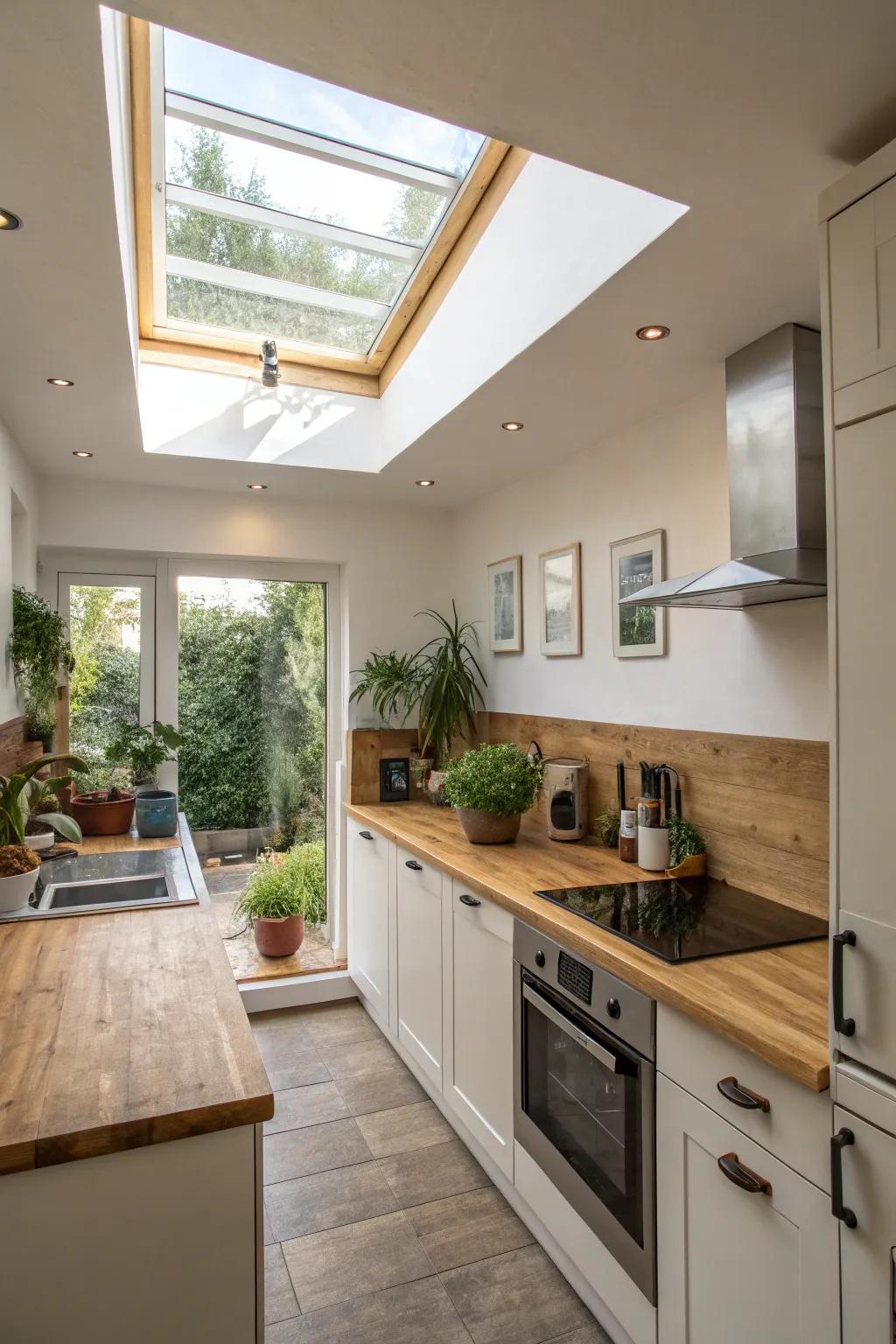 Skylights furnish natural illumination, thereby endorsing a more sustainable way of living.