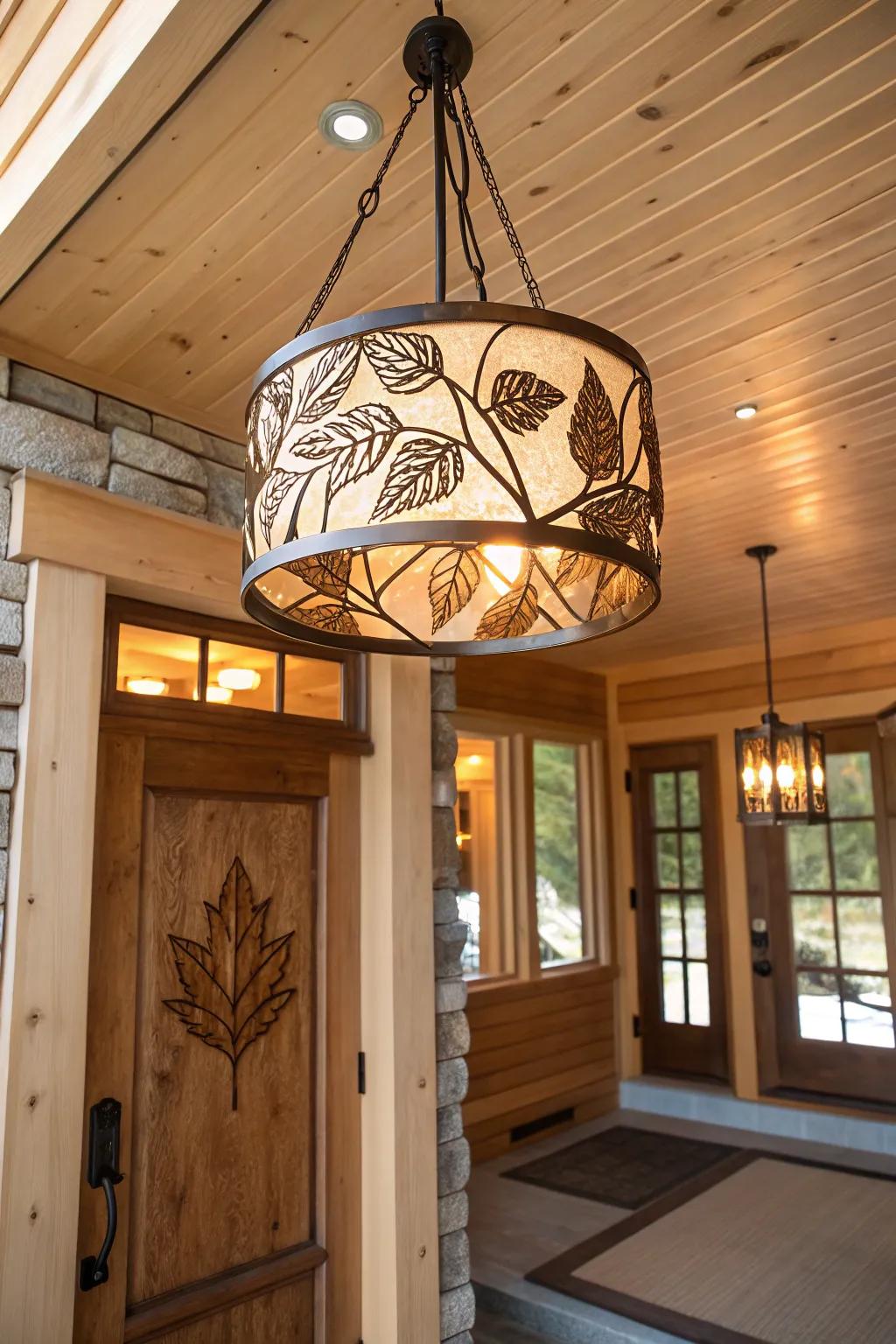 Inside, nature-themed lighting gives a revitalizing touch.