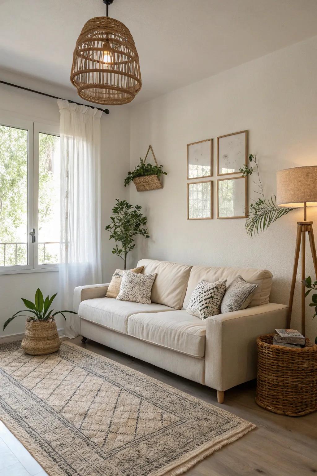 Simple couches bring a sense of calm and beauty to any living space.