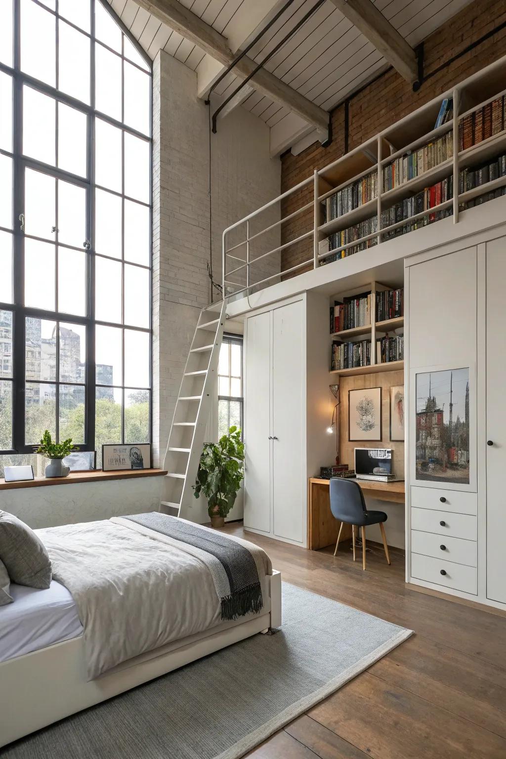 Preserve tidiness through integrated storage.