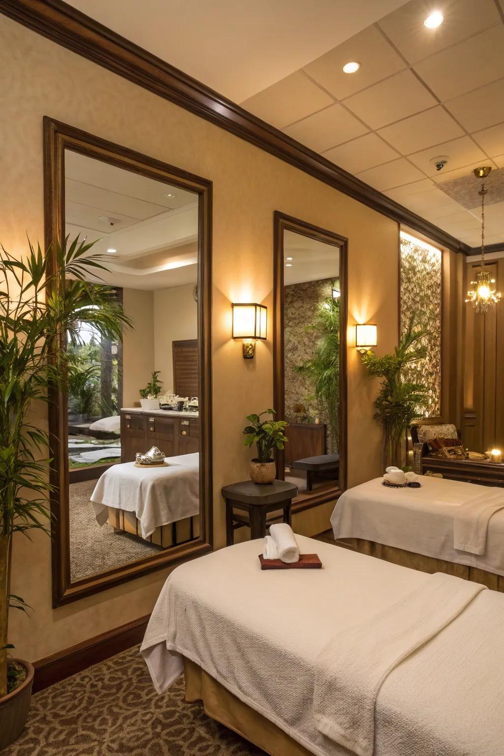 Mirrors fabricate the mirage of a more expansive, more accessible space.