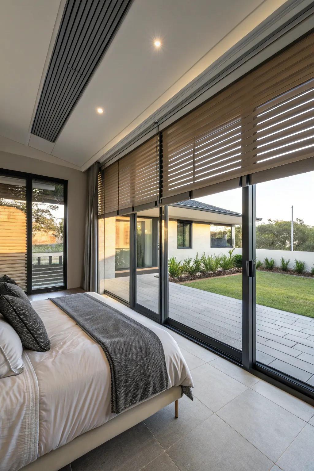 Exterior blinds for a contemporary and secure impression