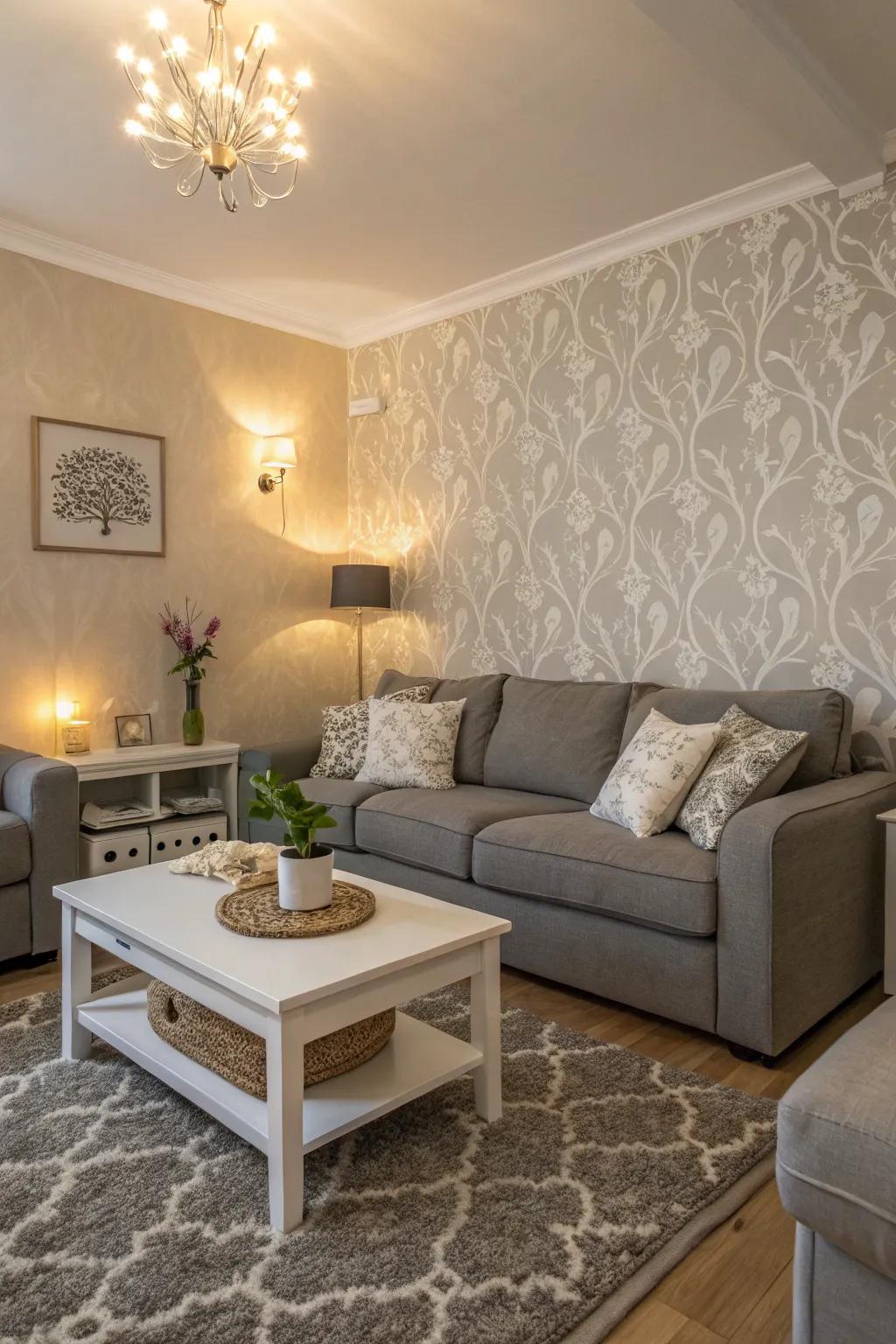 Subtle designs convey elegance.