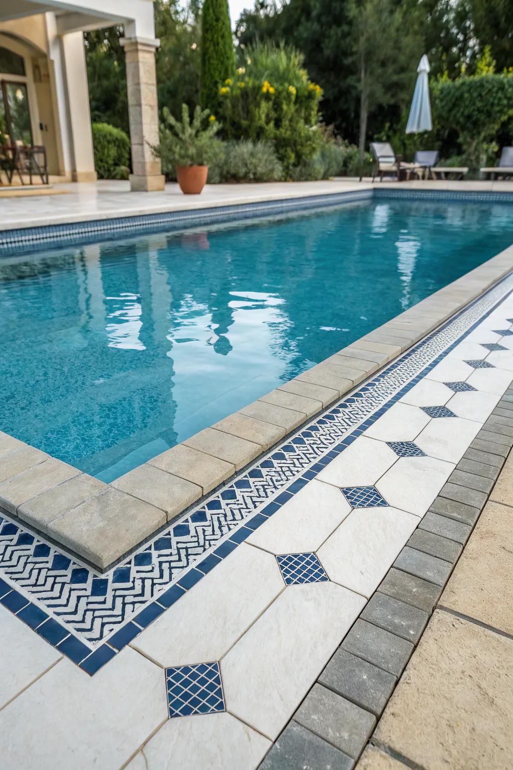 Striking borders forge a commanding visual frame.