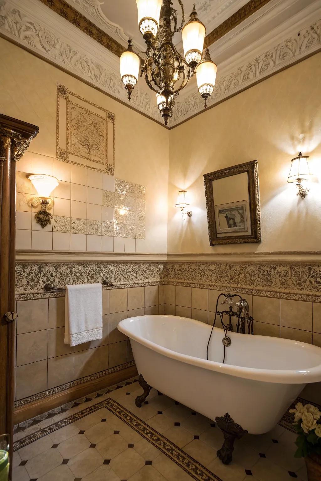 Illumination fittings that establish a vintage pitch.