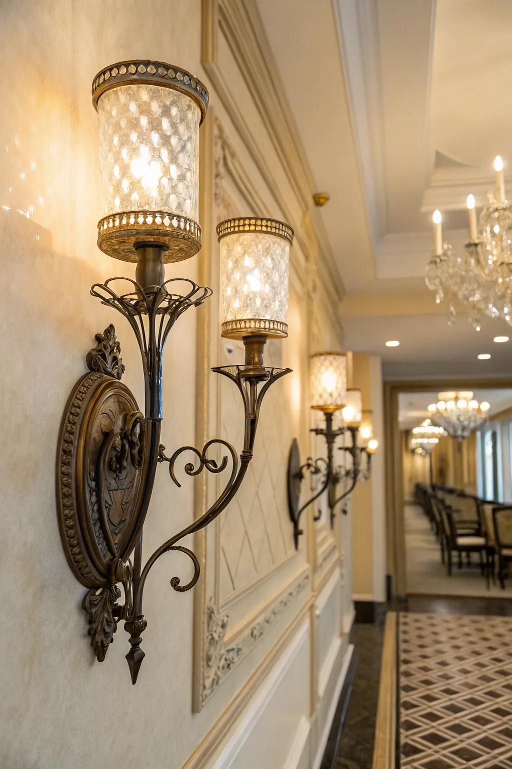 Mixed-material lamps add depth and interest to your décor.