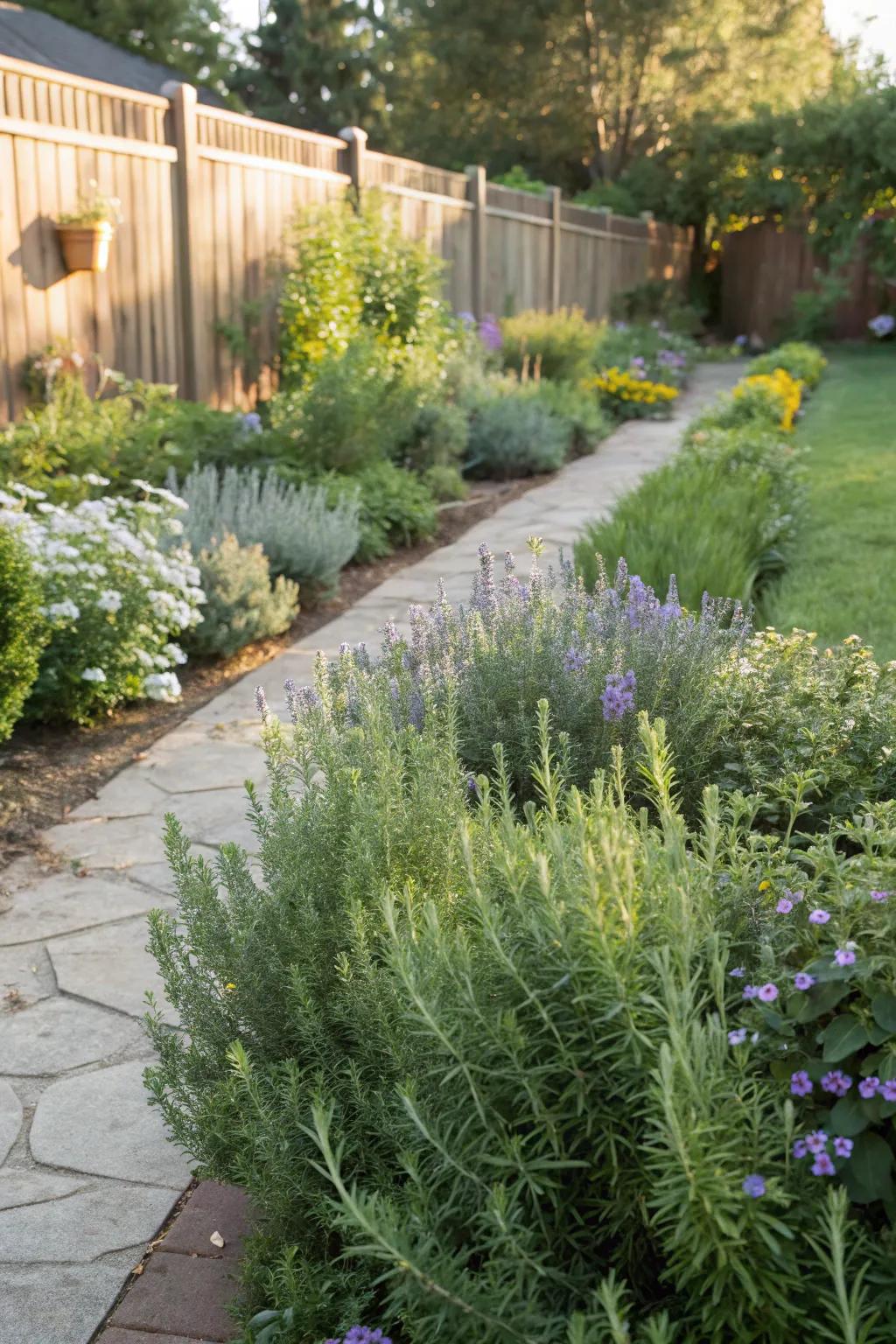 Flea-resisting vegetation aids in sustaining a pest-free garden.