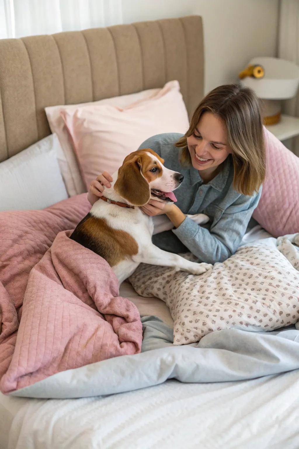 Featuring pets in your photos adds genuine warmth and joy.