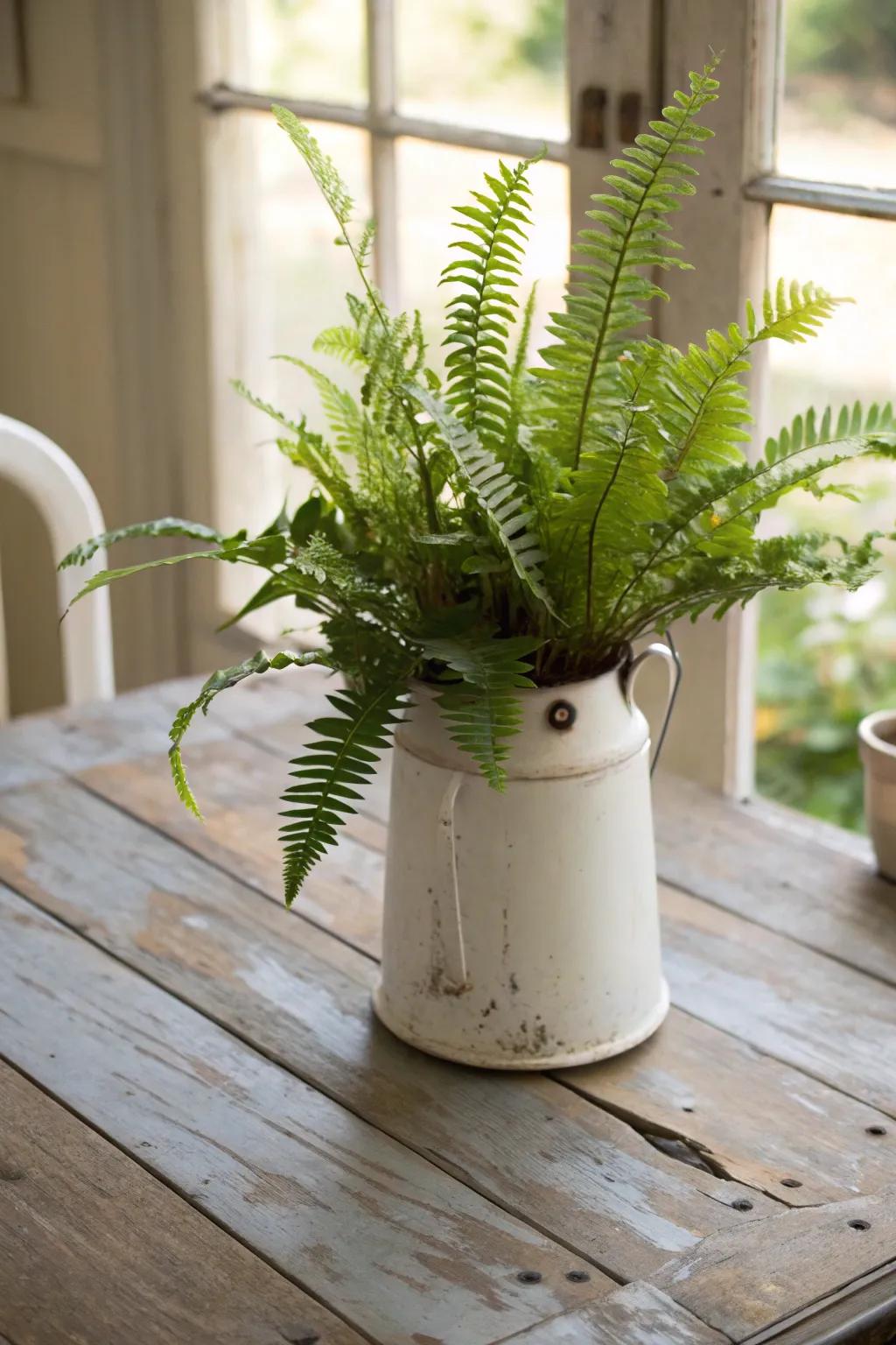 Antiquarian artifacts constitute singular and captivating botanical displays.