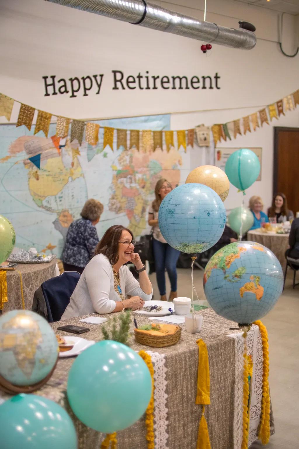 Travel-themed decorations for those with escapades in mind.