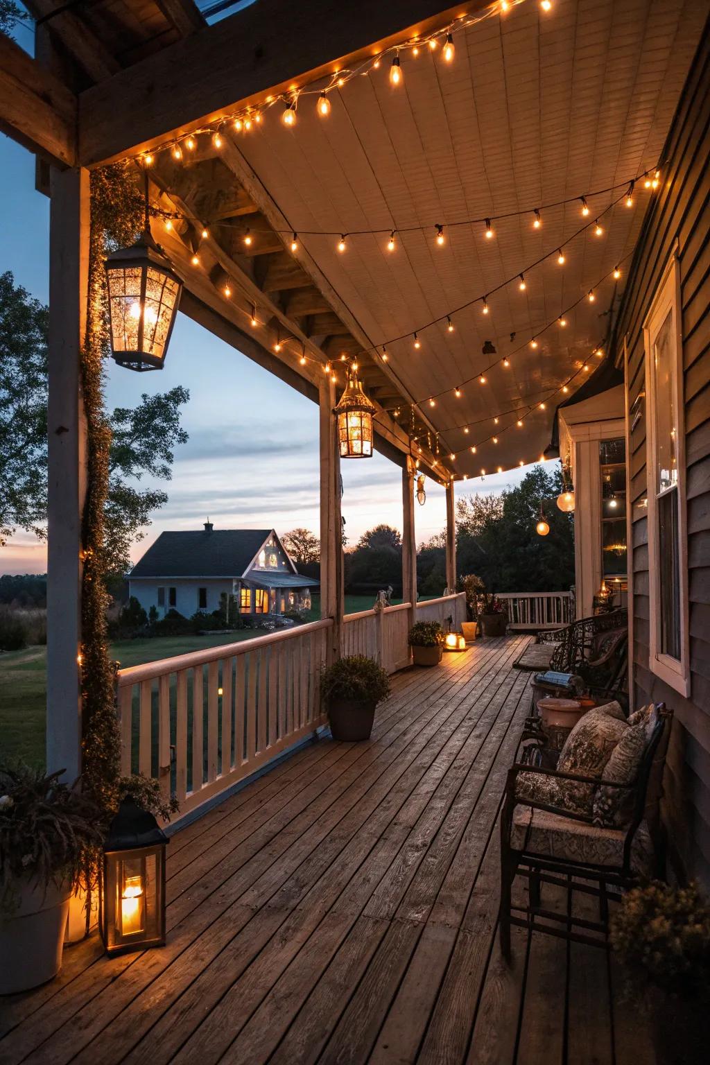 Creative illumination appends ambiance and charm.