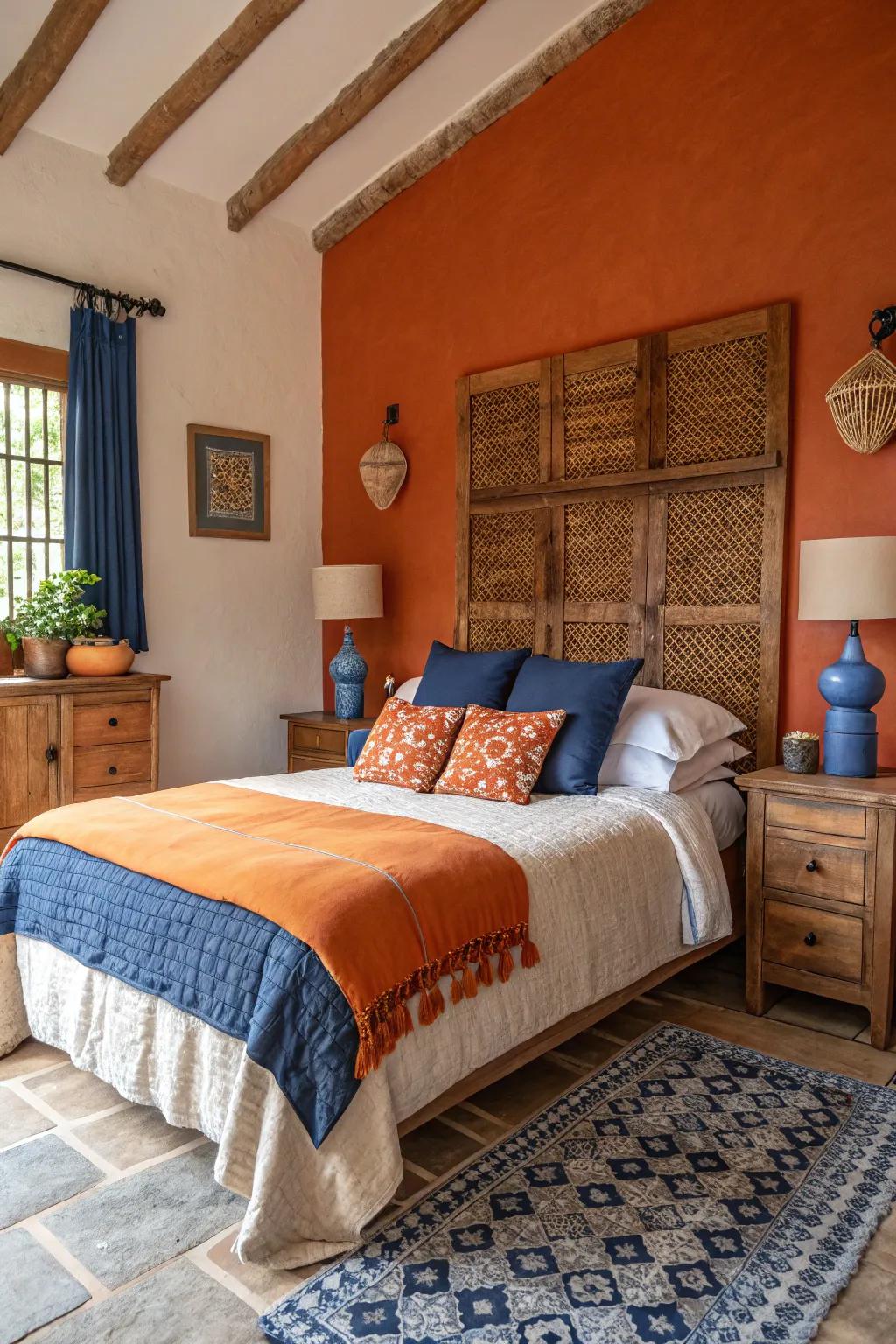 Striking embellishments infuse the space with energy and contrast.