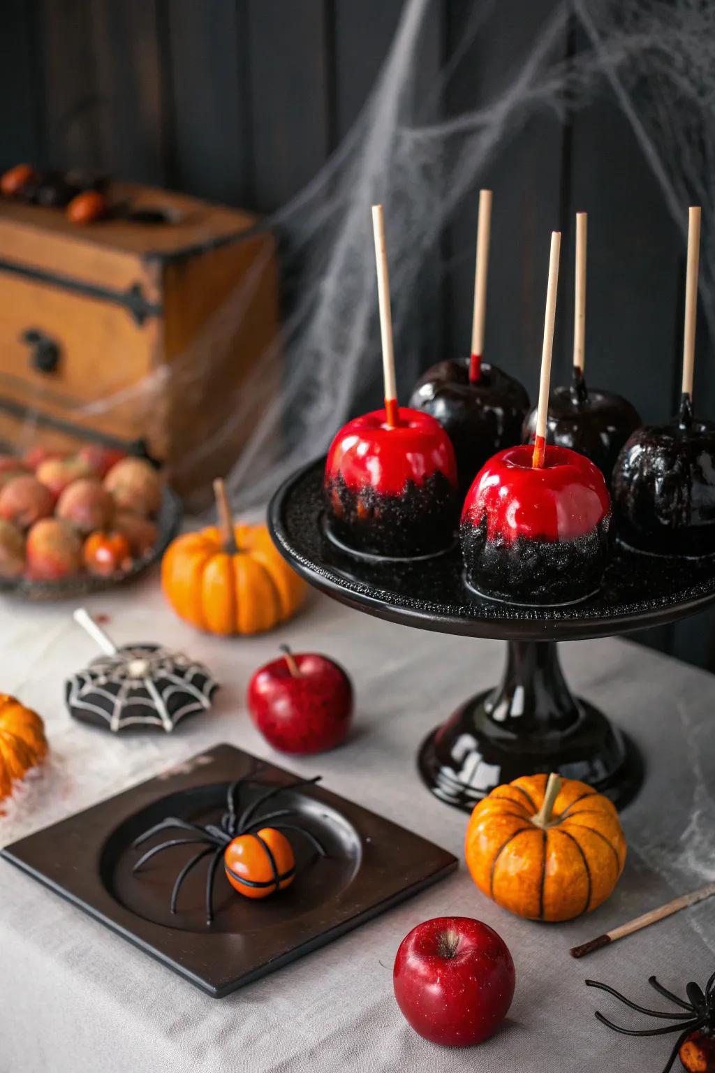 Sugared fruits with a spin, a quintessential option with dramatic flair.