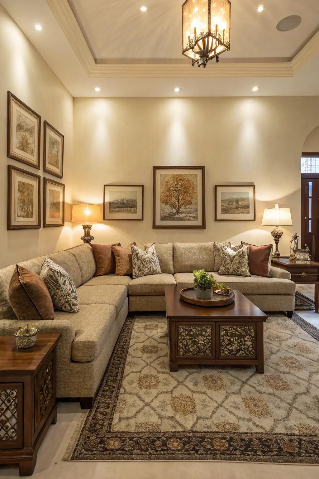 Design symmetry builds stability to your sectional.