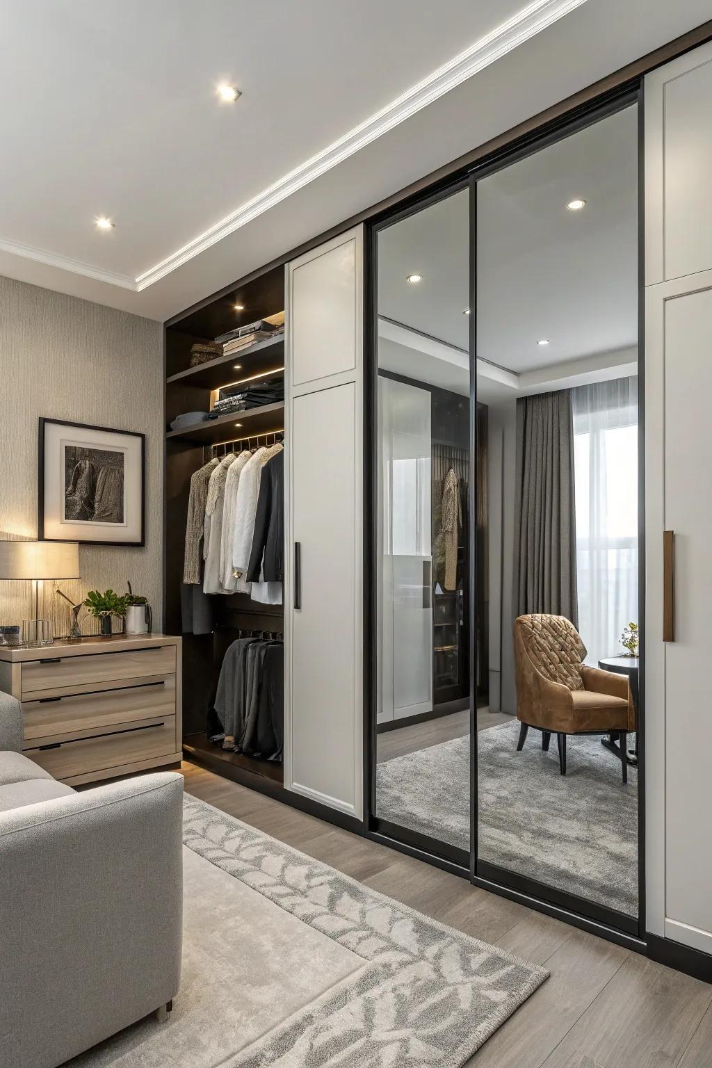 High gloss finishes offer a sleek, modern touch.
