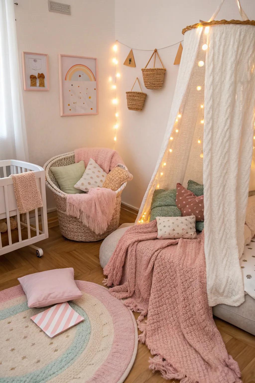 Textural variety adds warmth and coziness.