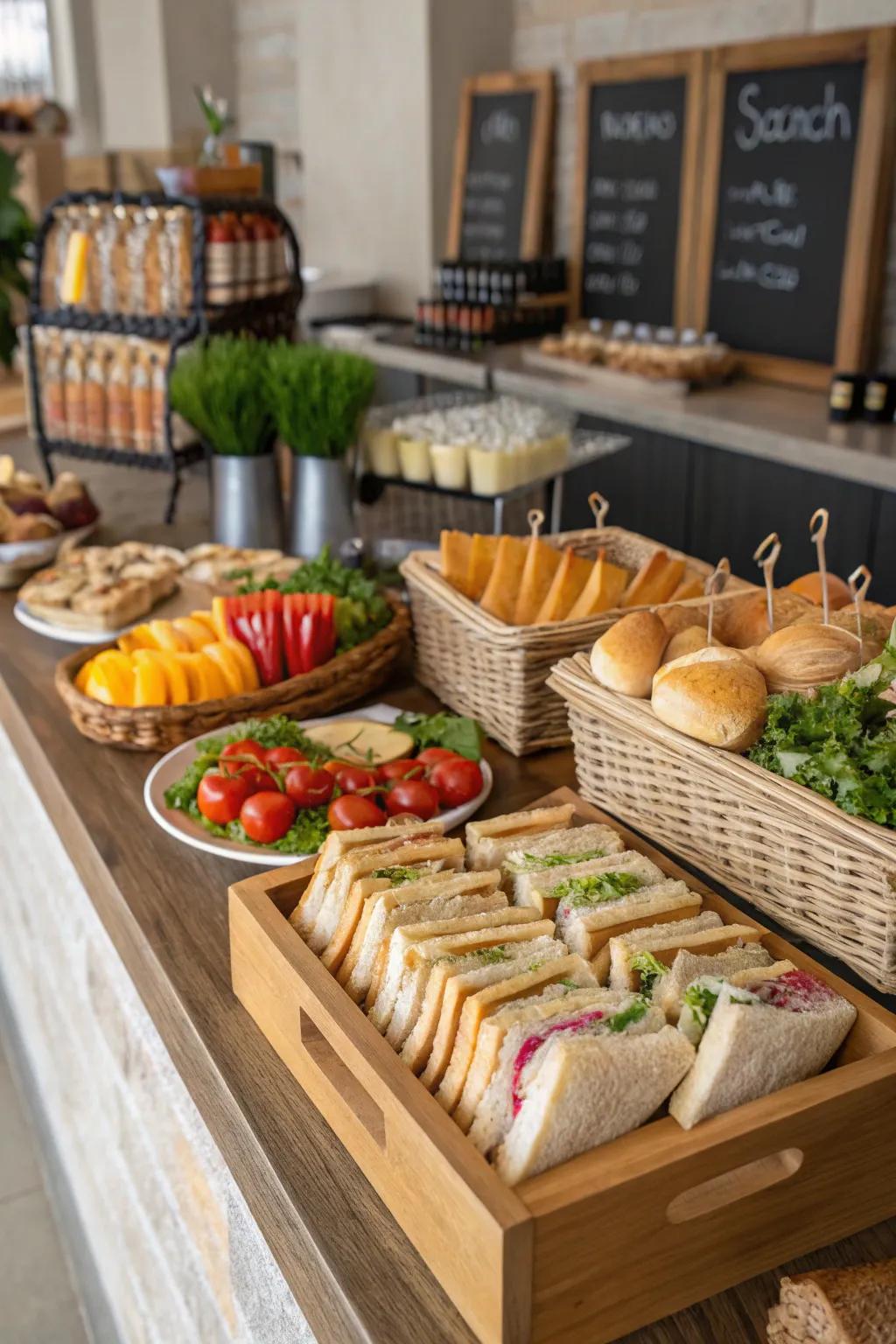 A mini sandwich creation station, sparking variety and ingenuity in every bite.