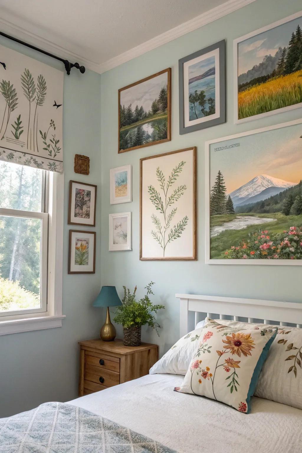 Nature-inspired art links your space to the outdoors.