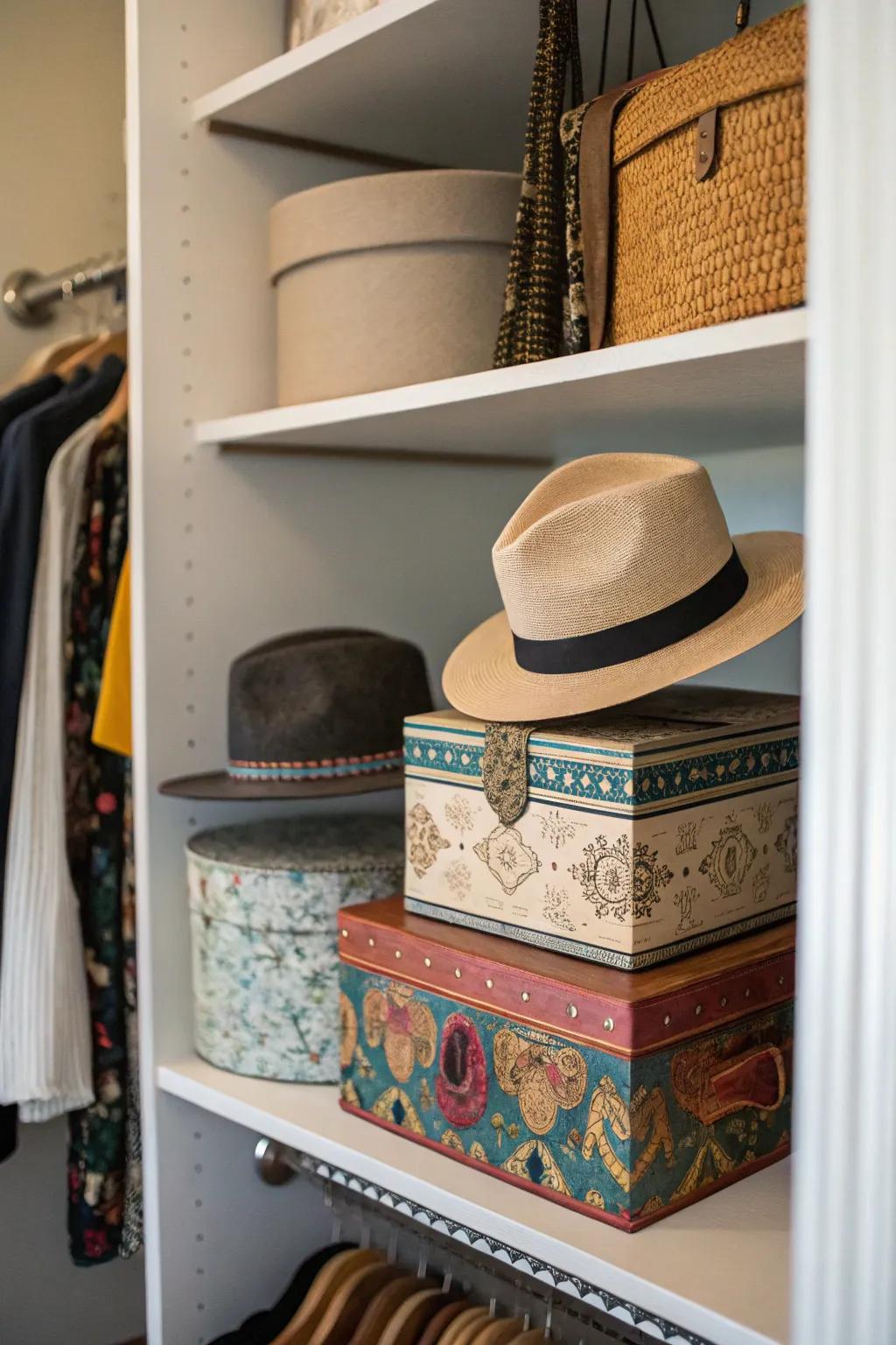 Corner shelves utilize frequently overlooked area for storing specialty articles.