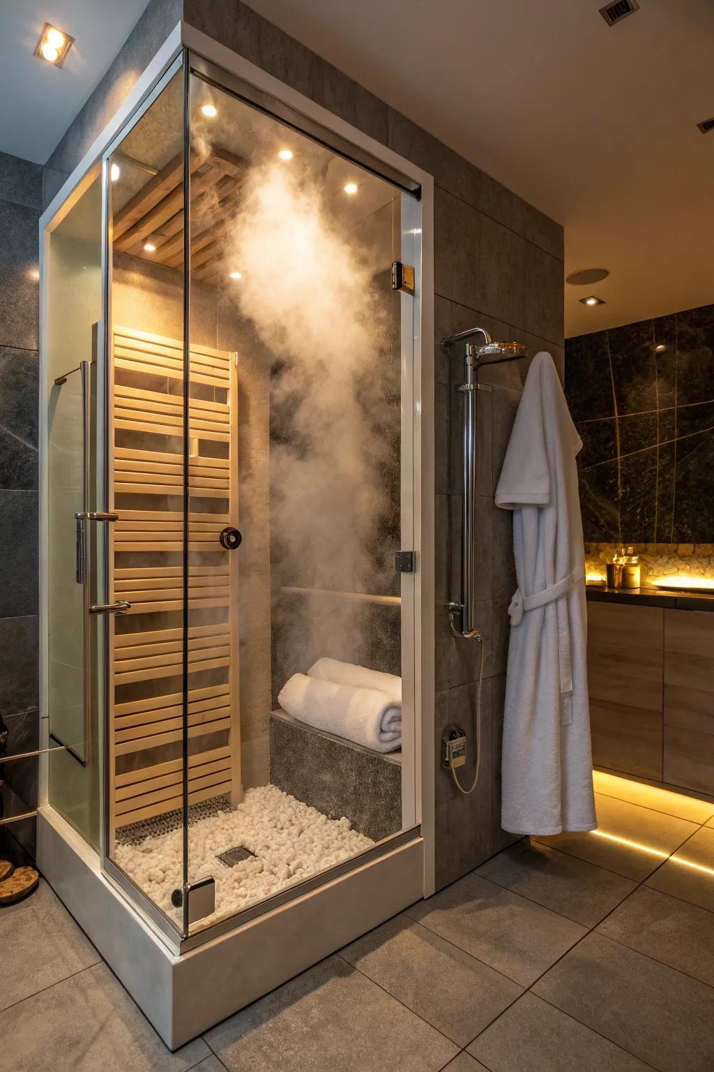Warming racks infuse a touch of extravagance.