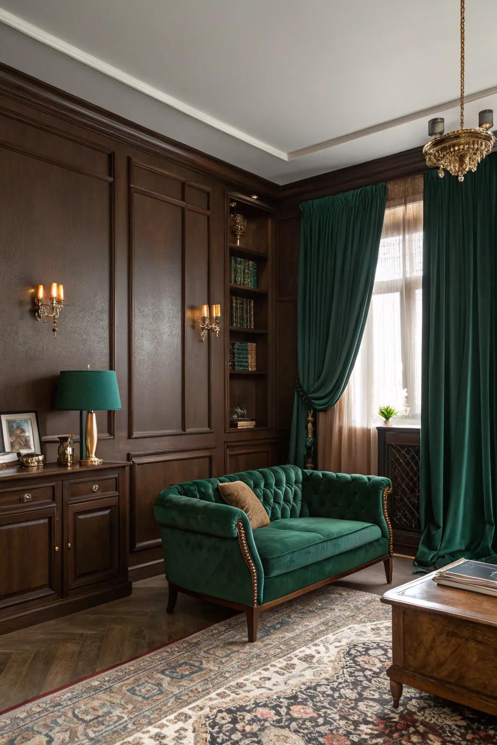 Opulent chromatic palettes fashion a cozy and alluring steampunk atmosphere.