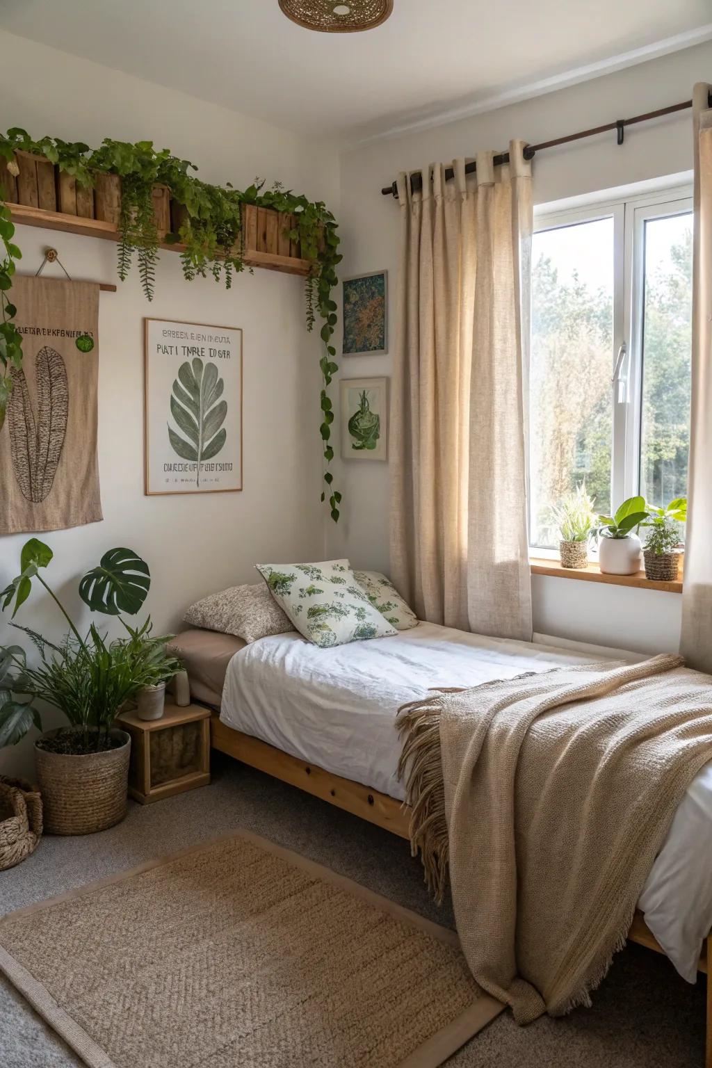 Eco-Conscious curtains conjoin style through lasting living.