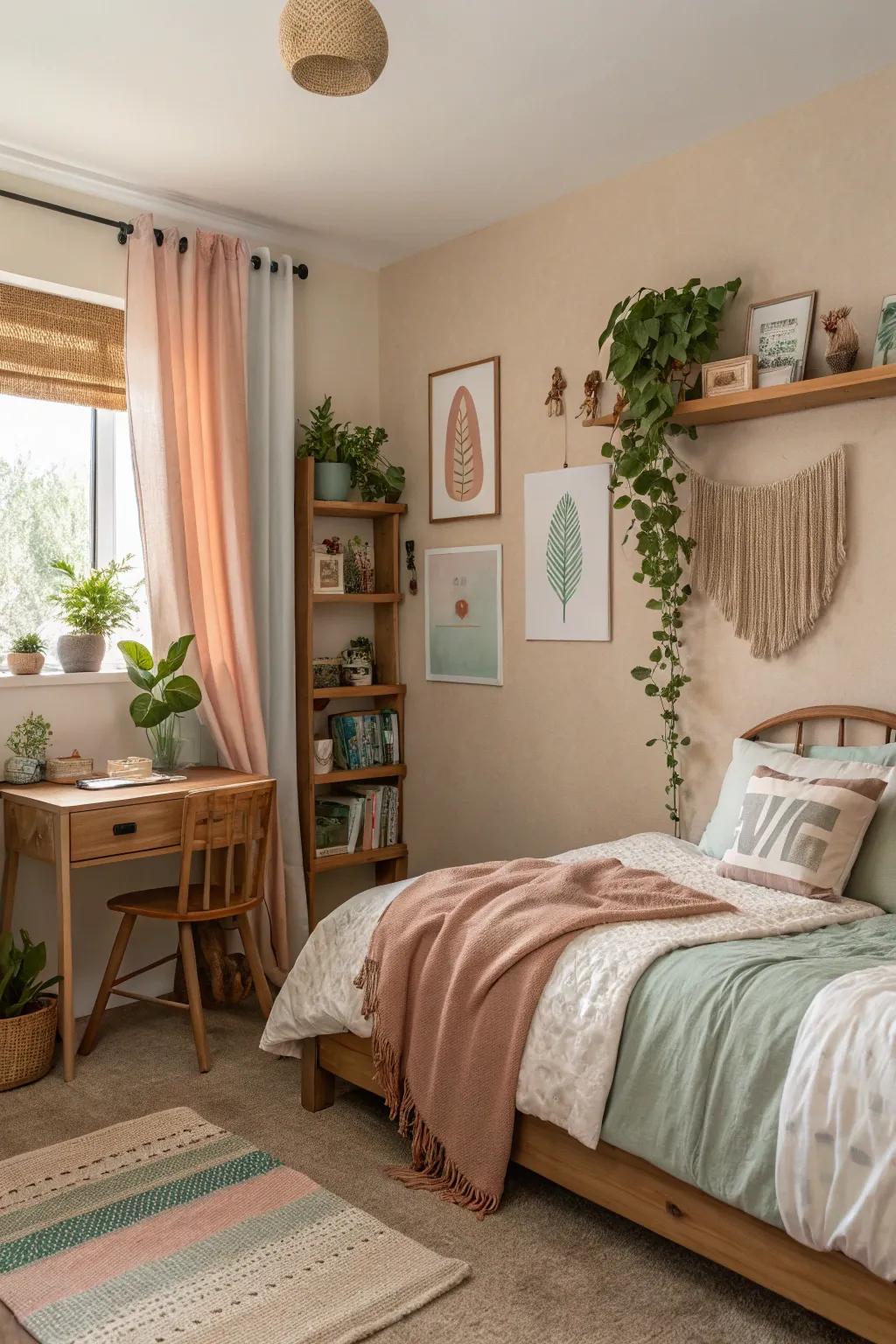 Earthy tones bring natural serenity to a room.