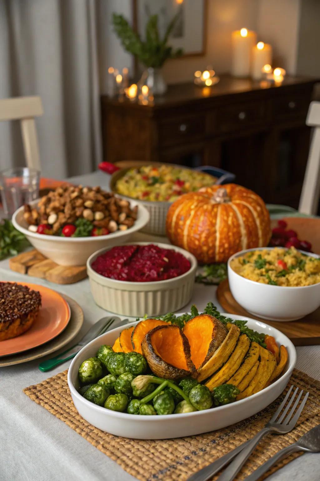 A plant-based repast that showcases the essences of the season.