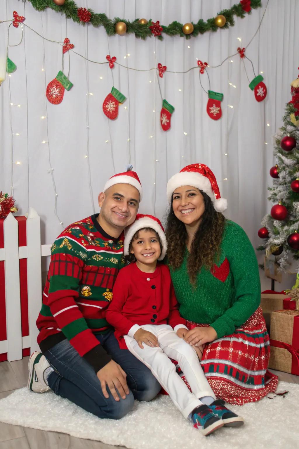 Capturing joy with a festive holiday photo session.