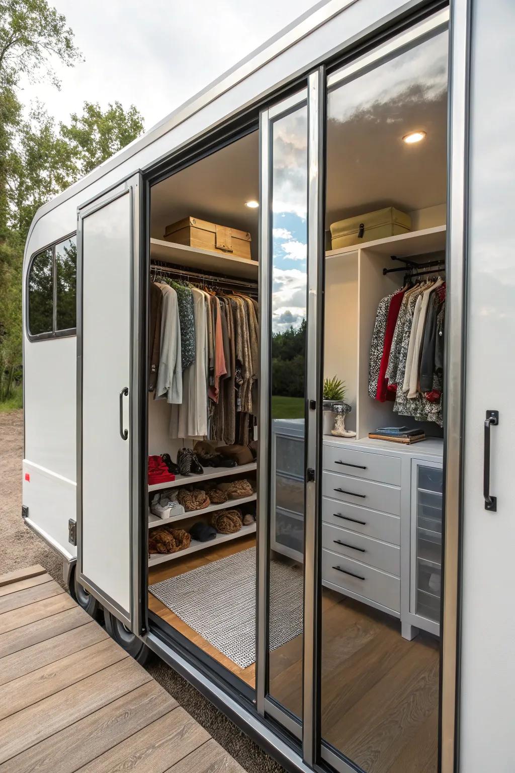 Mirrors that effectively double your space.