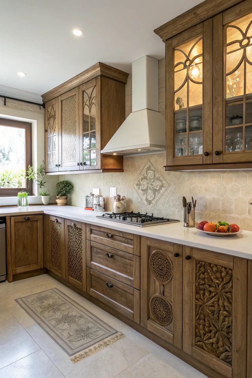 Distinct cabinet configurations possess the capacity to render your kitchen design remarkable.