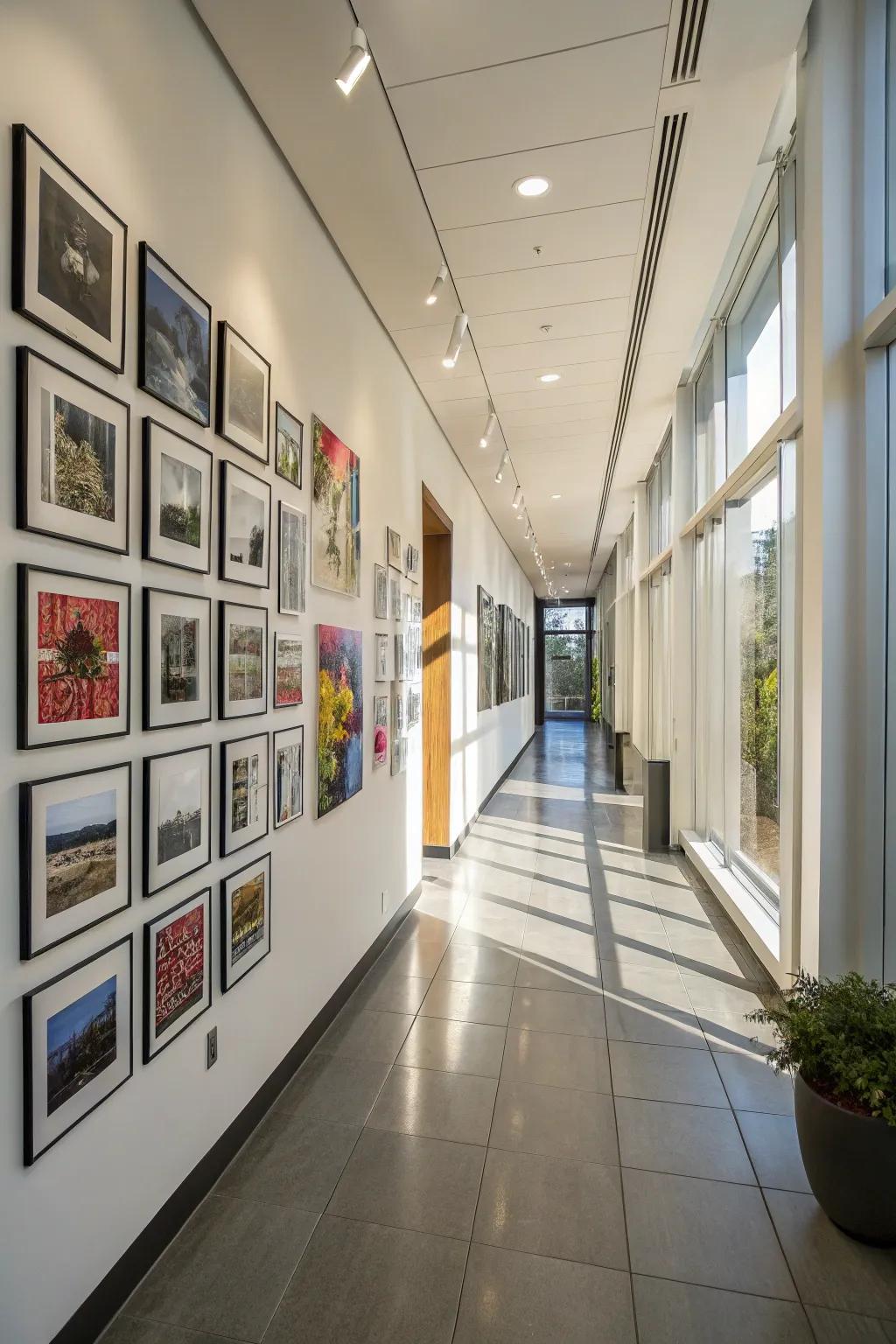 A dramatic base-to-summit gallery display