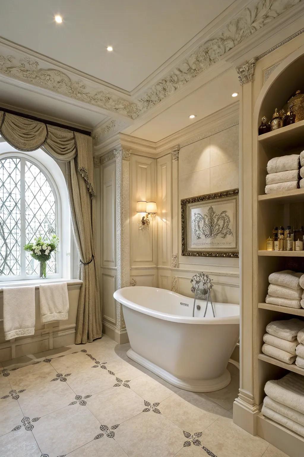 Renovate your bathroom through luxurious details.