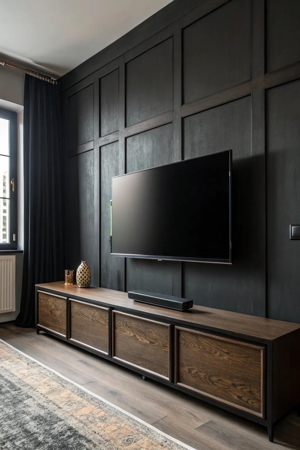 Camouflaging your TV can enable it to meld effortlessly into the decor.