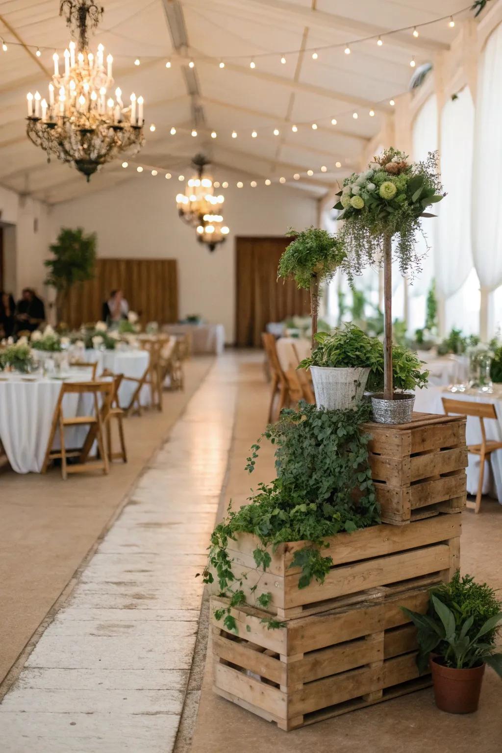 Sustainable-chic ornamentation combines style with sustainability.