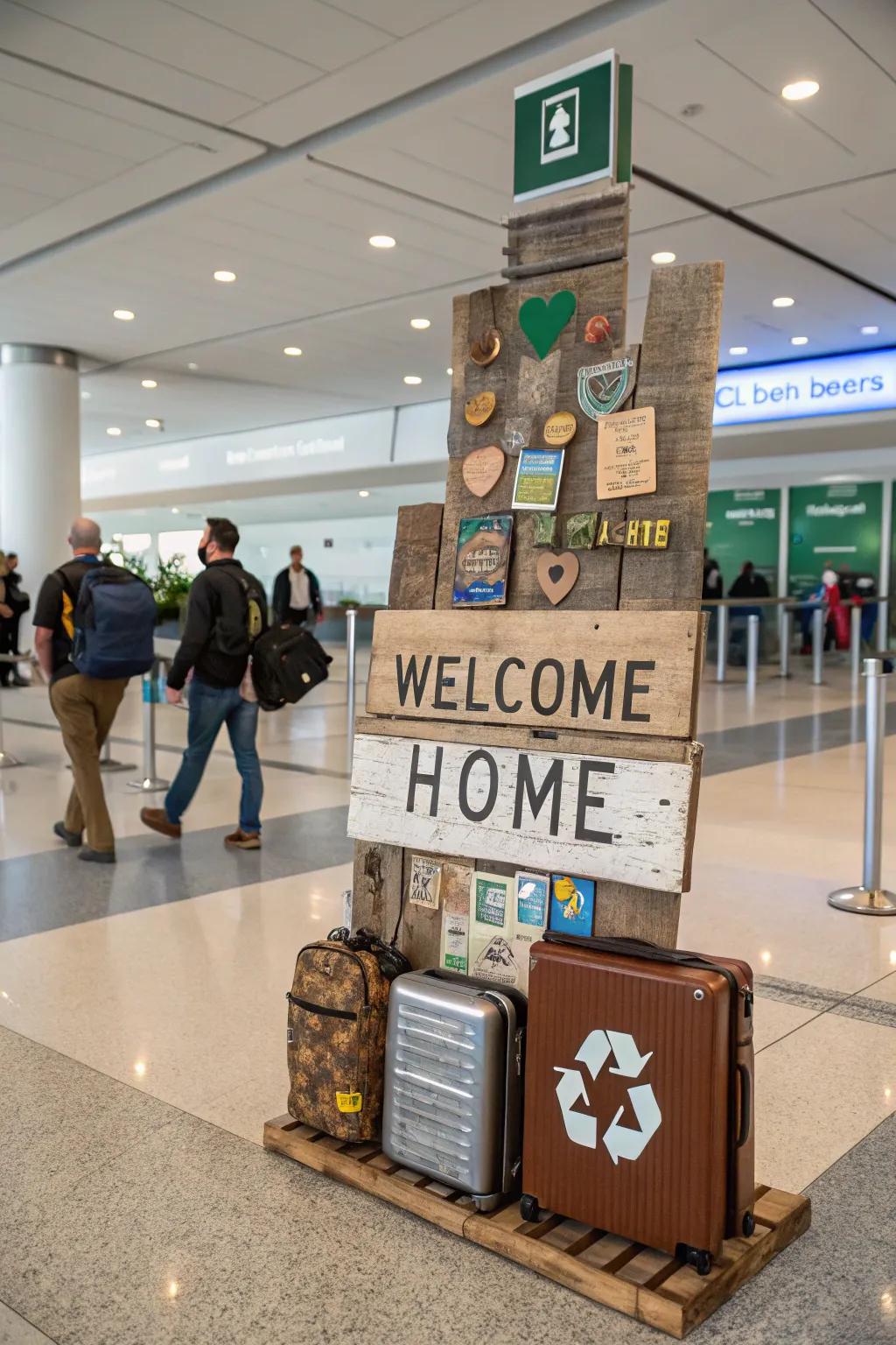 Environmentally conscious signs add style.